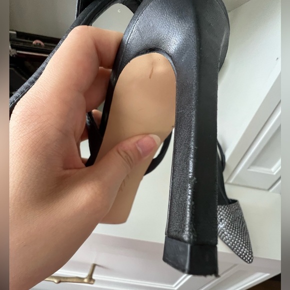 LORD & TAYLOR 424 FIFTH Pointed Toe strappy Heels Leather Women’s size 10 - Picture 12 of 16